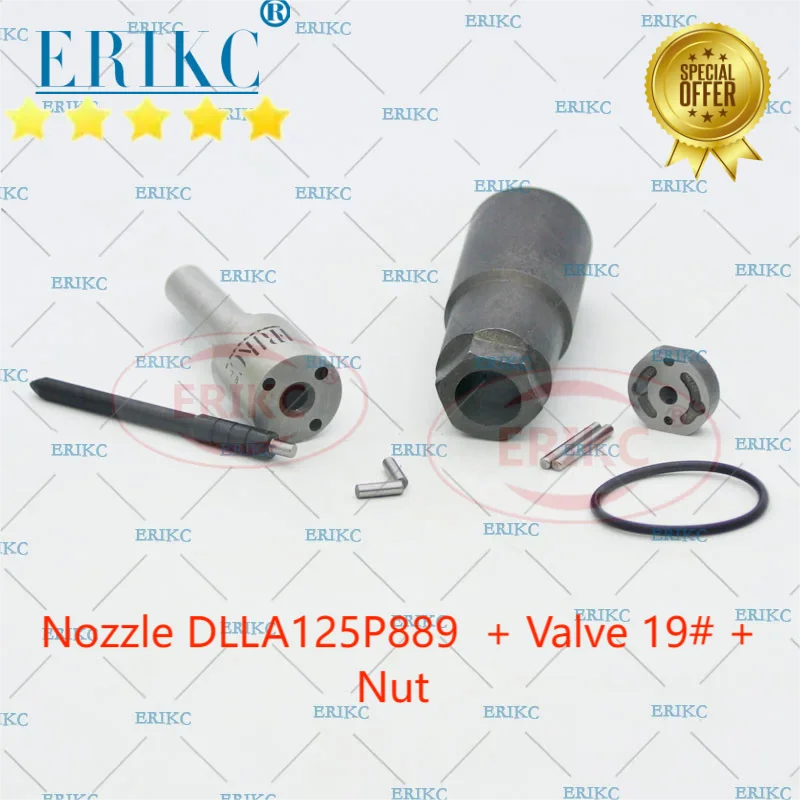 ERIKC RE529149 Repair Kit Nozzle DLLA125P889 Valve 2# Nut E1022003 For Denso  John Deer-Engine type:8530 095000-6480 095000-6481