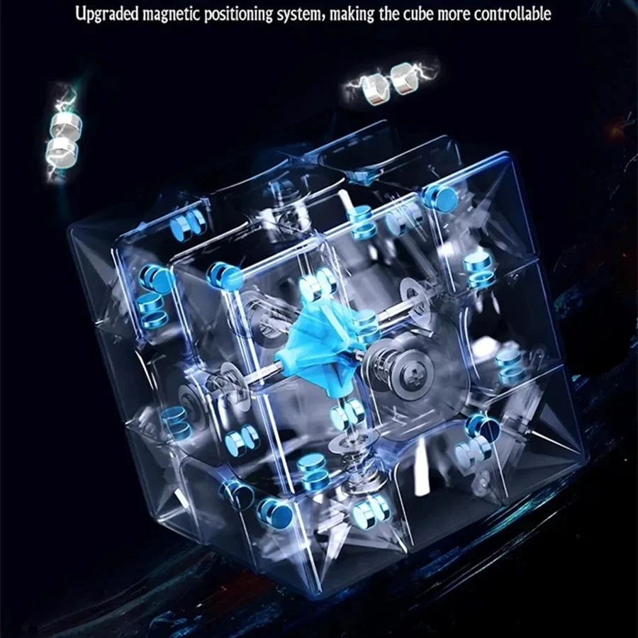 Moyu-子供用磁気磁気磁気maglevキューブ、スピードパズル、プロのフィジェットトイ、rs3m、3x3、3x3