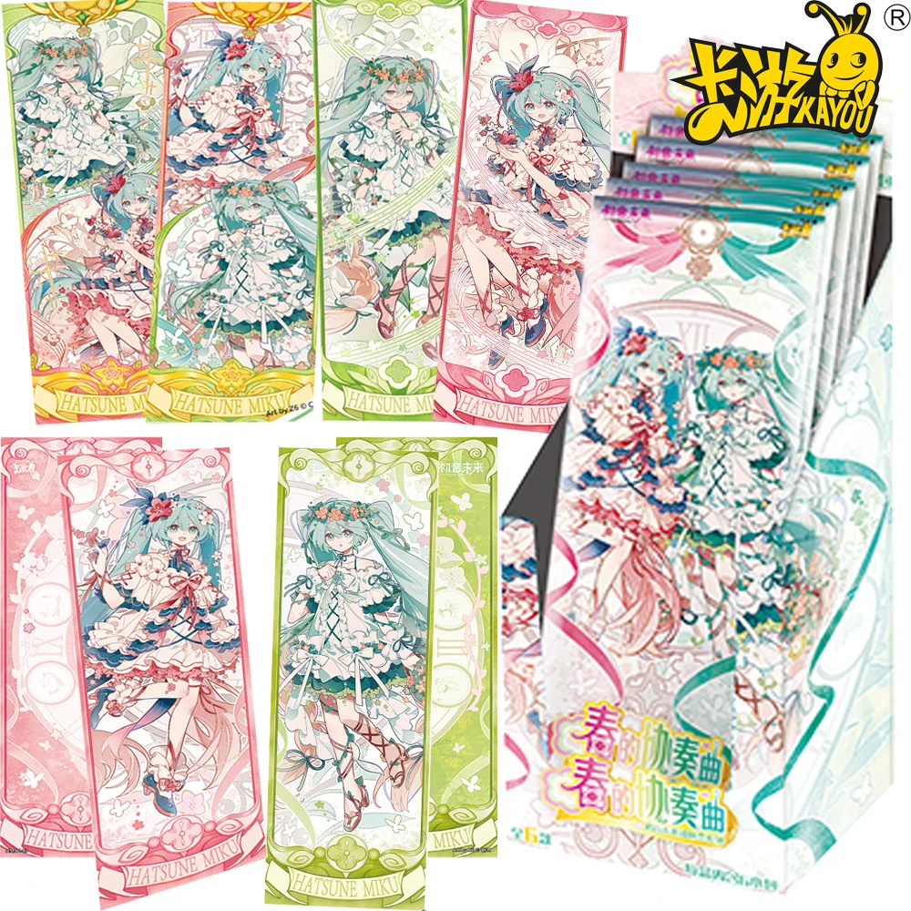 KAYOU – cartes de billets Laser originales Hatsune Miku, thème du Concerto de printemps, belles cartes de Collection de chanteurs virtuels exquises, cadeaux