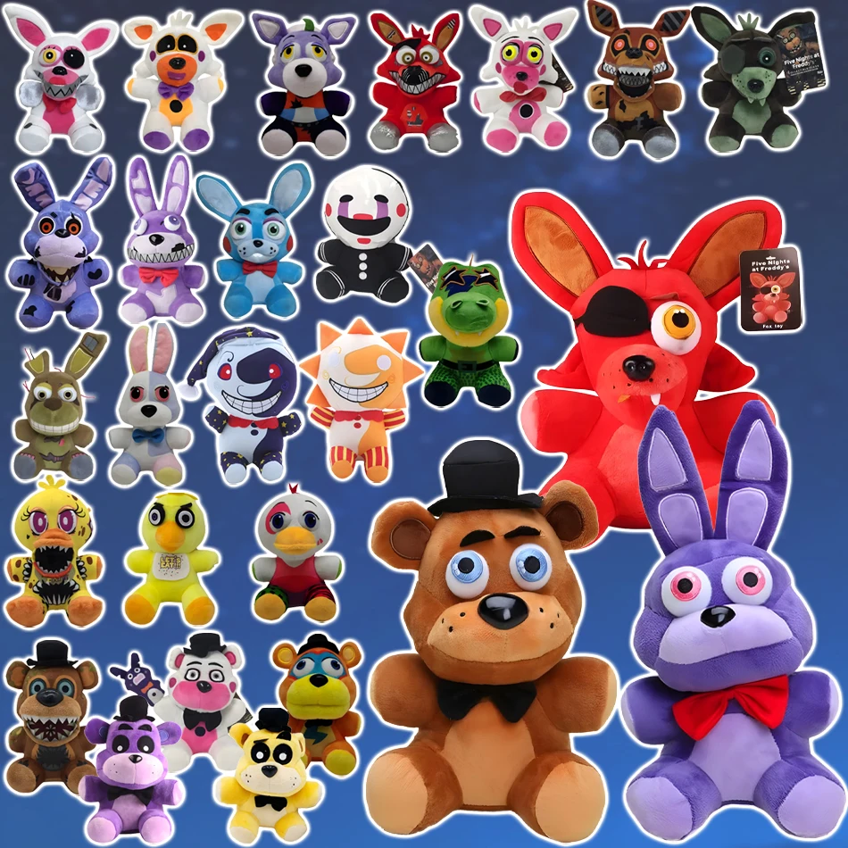 

Новая Five Night At Freddy Fnaf, милая плюшевая игрушка, игровая кукла Bonnie Bear Foxy, мягкие куклы с героями мультфильмов, игрушки Freddy, детский подарок на день рождения
