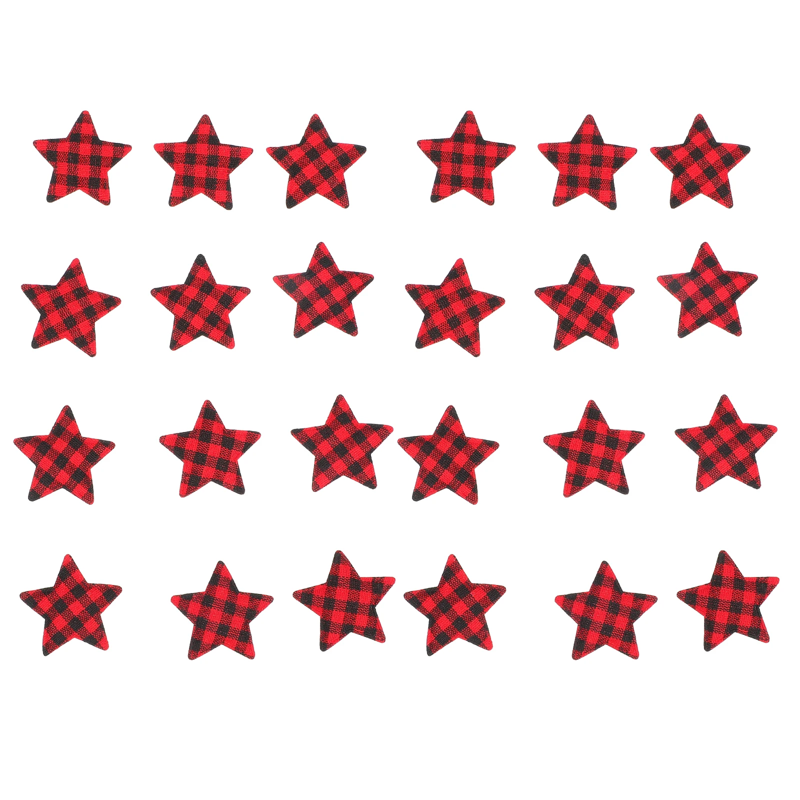 

Five Pointed Star Accessories Lattice Pattern Cloth naments DIY Material Christmas Pentagram Clothing Hair Elegant
