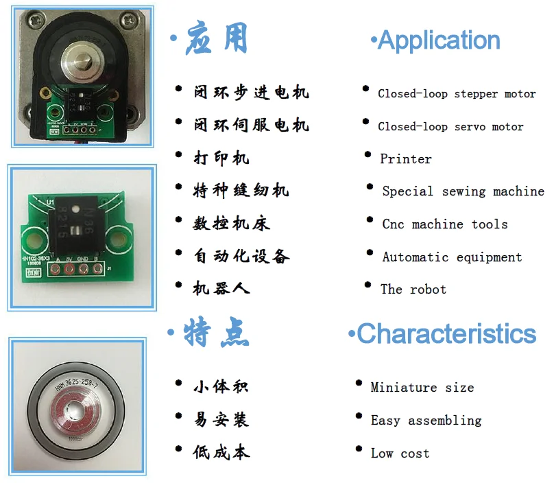 1000PPR Grating Reading Head Replaces 9731 Encoder Housing Code Disc 42 Motor Set RBY102-36X3