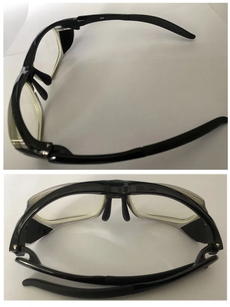 Anti-Radiação Chumbo Goggles, pode ser equipado com Grau, Anti-X-Ray, Tecnologia Invasiva, Side Protection Edge