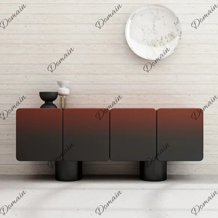 LA Italian minimalist light luxury entrance cabinet designer dining side cabinet villa luxury large flat storage decorative cabi