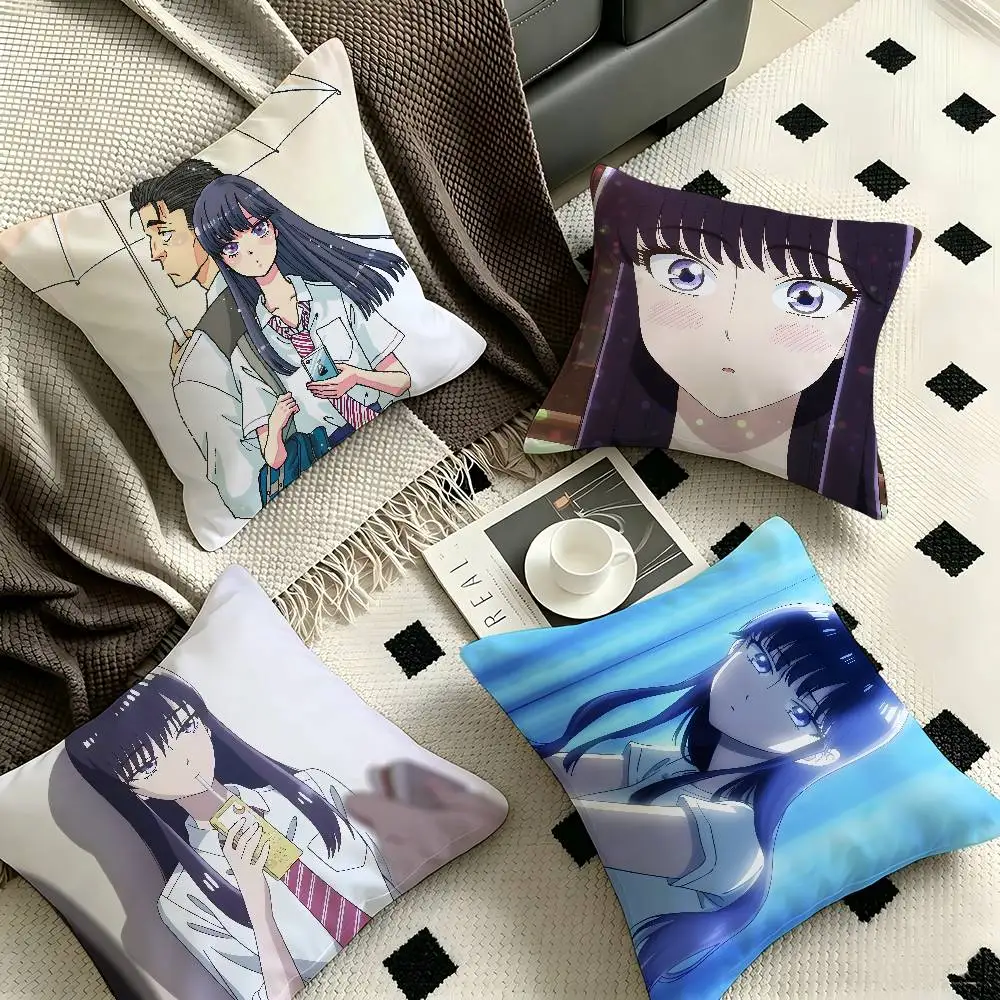 1pc After The Rain Pillow Case Fashion Square Pillowcase Bedroom Sofa Room Ins Decoration Leisure