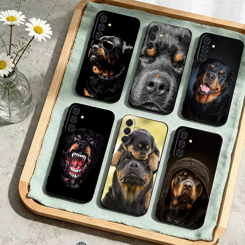 Rottweiler Dog Phone Case For Samsung Galaxy A17 A16 A15 A14 A13 A57 A56 A55 A54 A53 A37 A36 A35 A34 A33 A27 A26 A25 A24 A23 A52
