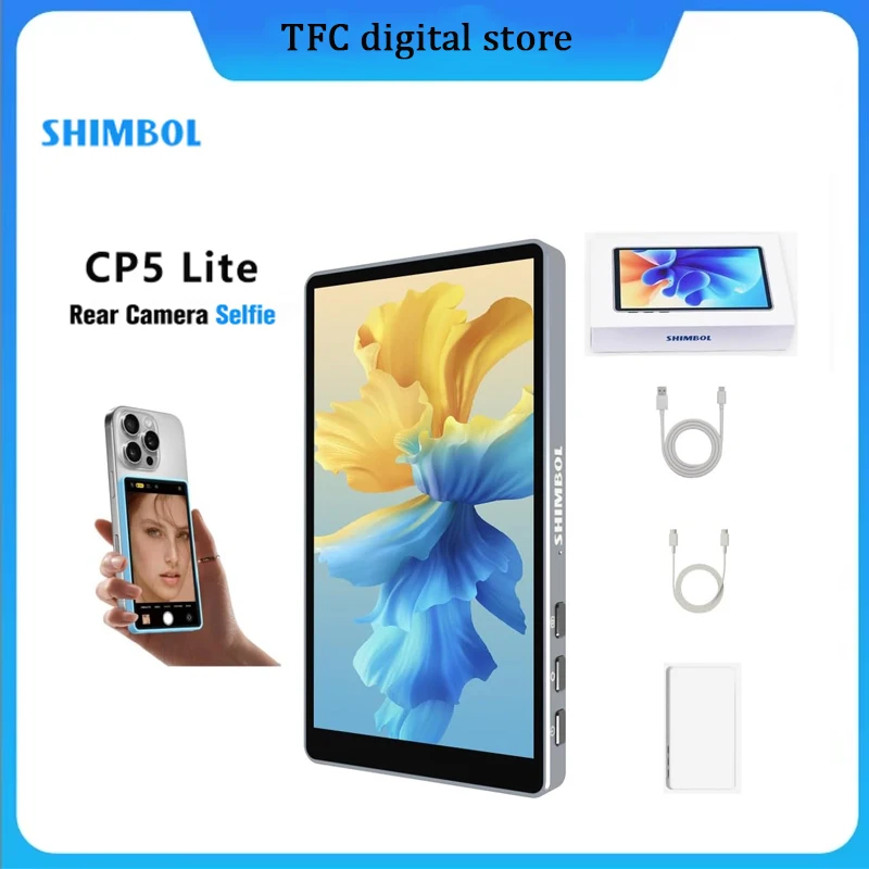 

Shimbol CP5 Lite 5-дюймовый магнитный монитор для селфи Vlog 1080p для Vlog работает для iPhone X 13 16 Xiaomi 14 Ultra Samsung Phone