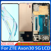 6.92'' Original AMOLED For ZTE Axon 30 5G LCD Display Touch Screen For Axon 30 5G A2322 A2322G LCD Digitizer Assembly Repair