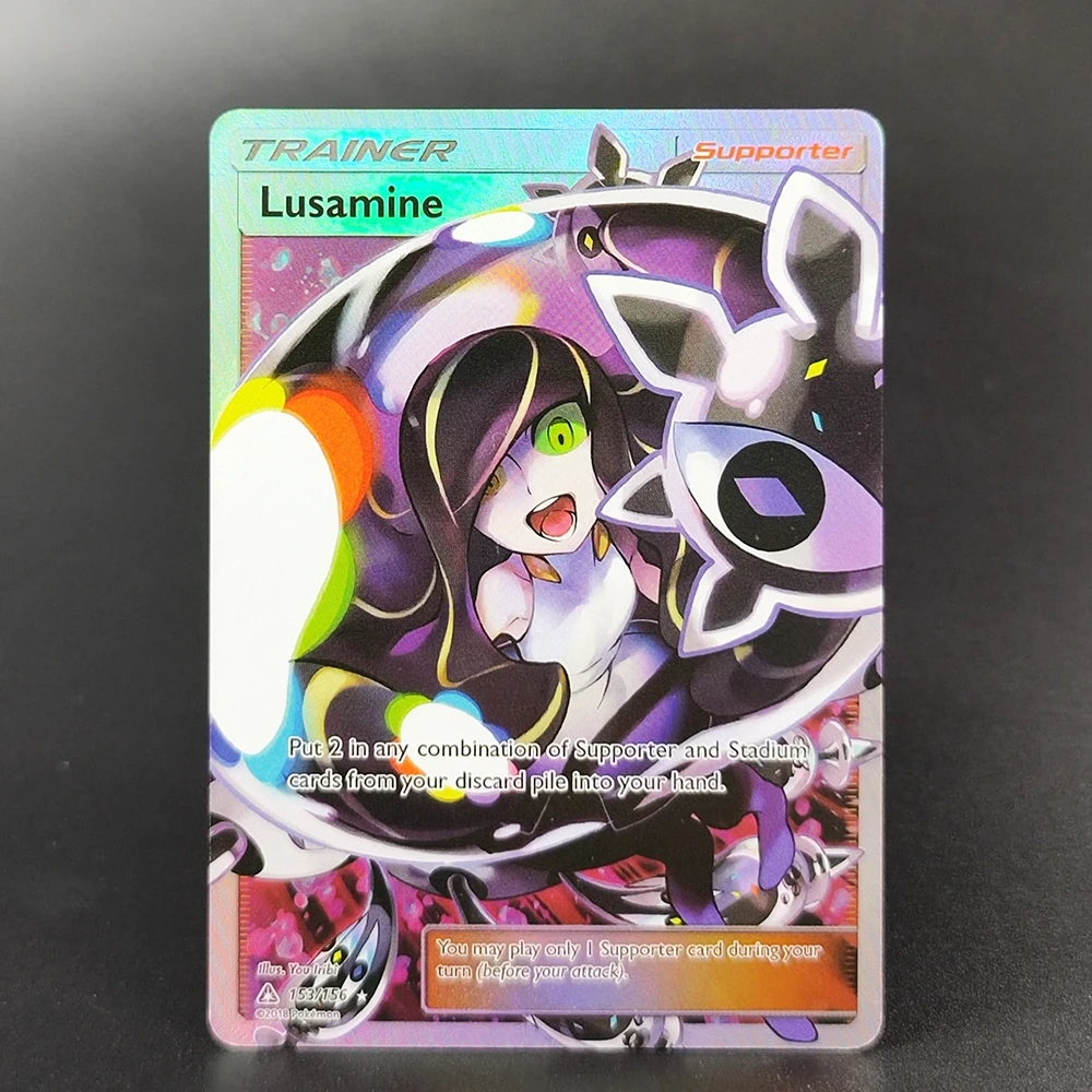 8 Stücke PTCG Englisch Pokemon Sammlung Karten Herausforderung Gunsten Full Force Cynthia Ns Resolve Rosa Klassisches Spiel Anime Karten Geschenk Spielzeug