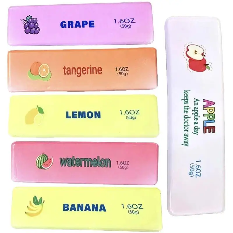 Fruit Series Scented Pink Portable Durable Safe Lightweight Small Butter Stick Pu Slow Rebound Kneading Sensory Music