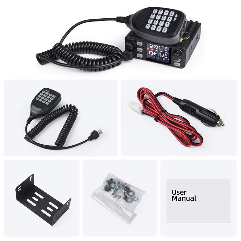 KSUN UV5200D 25 واط لاسلكي تخاطب VHF UHF مركبة محطة راديو السيارة الصغيرة 200CH راديو المحمول لجولة القيادة الذاتية في الهواء الطلق #4