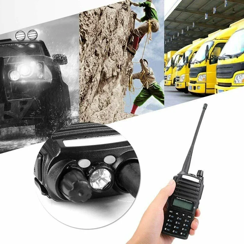 Baofeng UV-82 8W جهاز اتصال لاسلكي عسكري طويل المدى 10 كجم H/M/L أوضاع طاقة عالية مزدوجة PTT UHF VHF أجهزة الراديو لحم الخنزير أفضل من UV5R