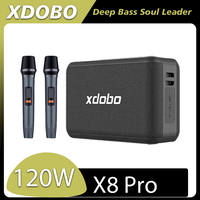 XDOBO X8 PRO Super Powerful Waterproof Speaker 120Wwith 2Microphone Subwoofer, Support TWS Wireless Karaoke Stereo Outdoor Audio