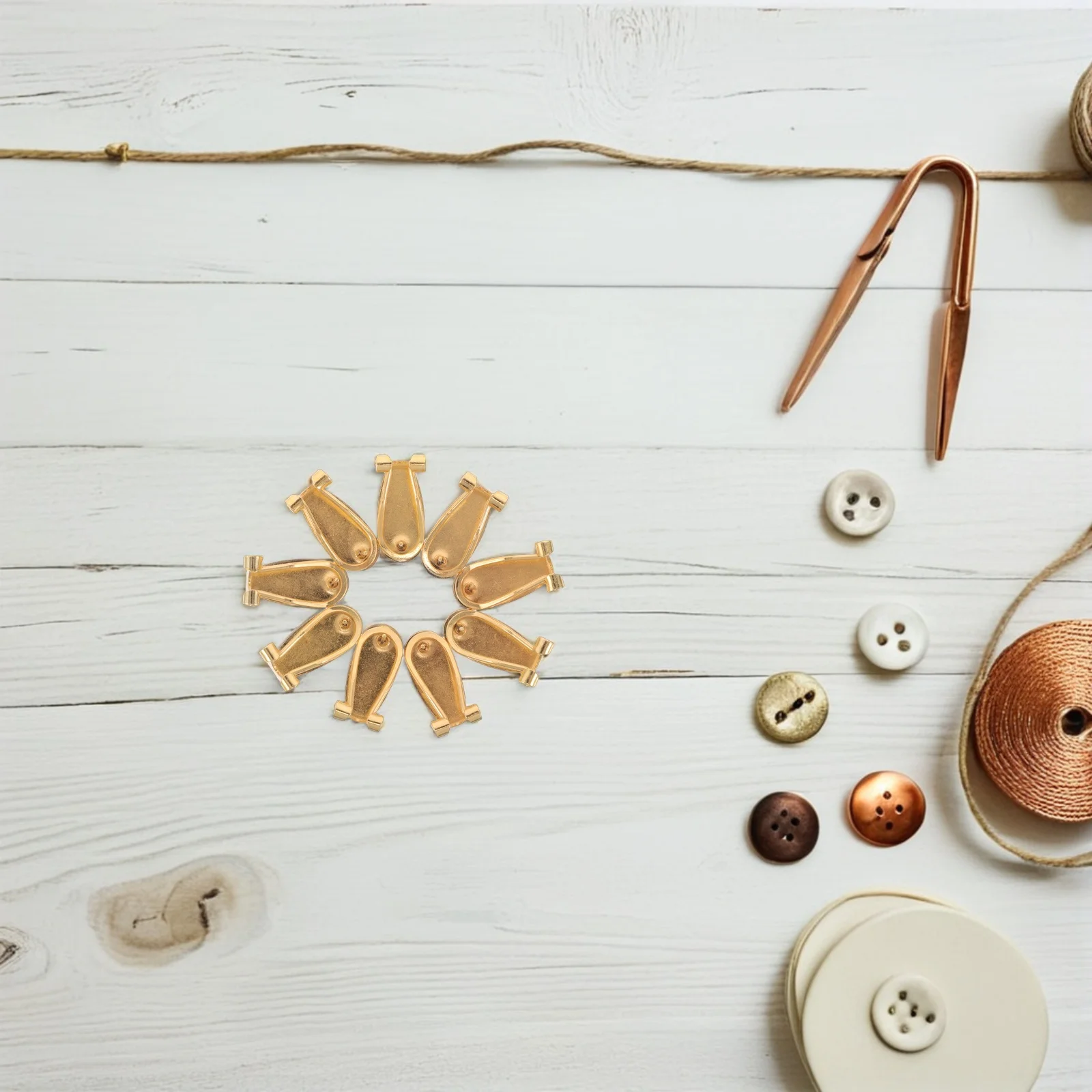 50Pcs Copper Earring Blanks Oval Clip on Findings Flat Backs DIY Earring Making Accessories Earrings Clip on Earrings Part