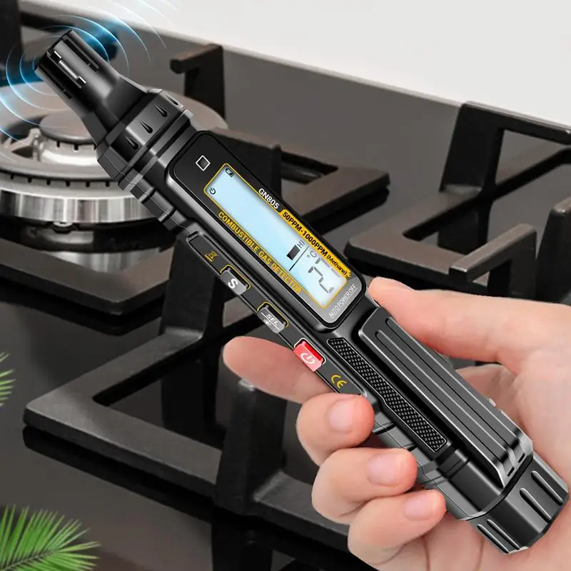 Combustible Leak Detector Natural Air Tester Stick With Audible And Visual Alarm Combustible Air Sensor Tester For Indoor