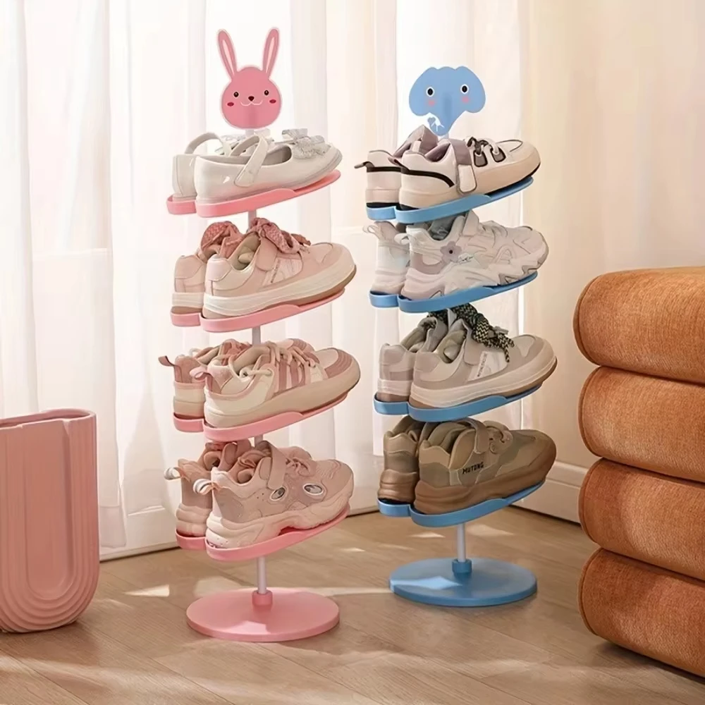 Regal für Kinder Geeignet für Kleine Cartoon-Kinderschuhe Spezielles Aufbewahrungsregal für den Haushalt Japanischer Stil