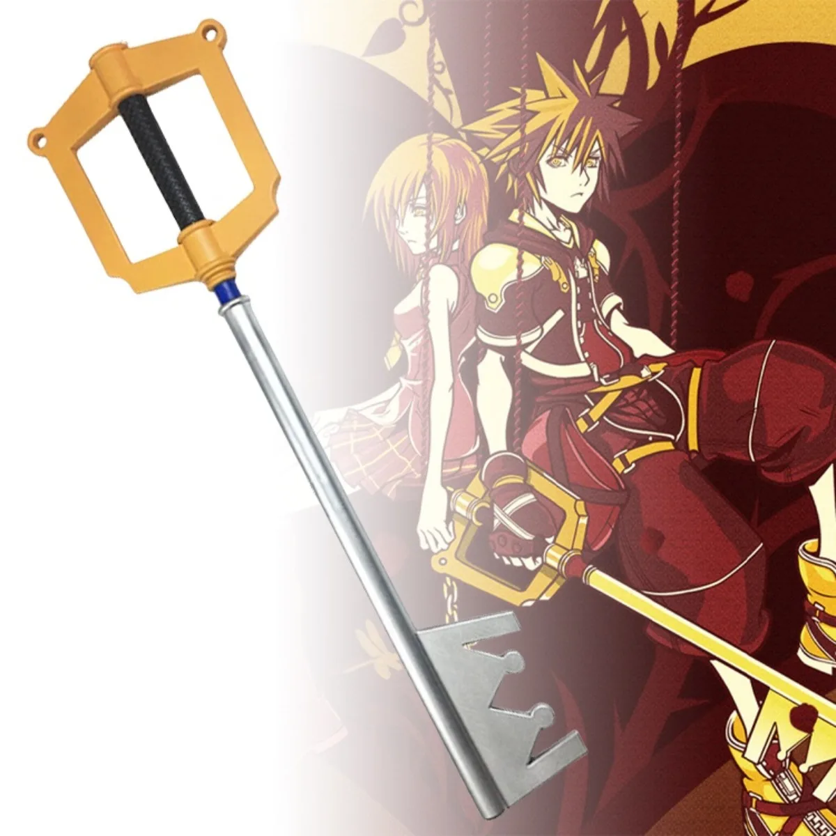 86cm Kingdom Hearts Katana Key Sora Sword Anime Cosplay Prop PU Ninja Knife Real Size Japanese Katana Original Samurai Sabre Toy