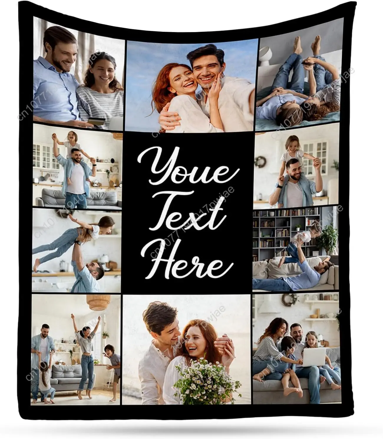 

Ship Next Day, Custom Blanket with Picture - Printed in USA, Personalized Photo Throw Blankets Christmas Birthday Gifts, Customi