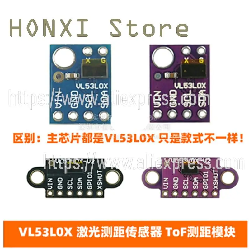 

1PCS GY-530 VL53L0X laser ranging sensor ToF ranging time of flight distance sensor module