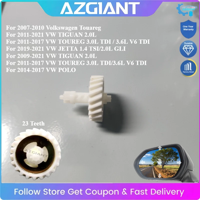 

AZGIANT Car Mirror Blind Spot Side Rear View Adjust Actuator Inner Gear for VW Touareg JETTA TIGUAN TOUREG POLO Repair Kits