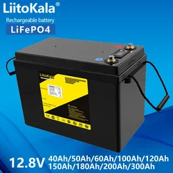 LiitoKala 12V 12.8V 200Ah 300Ah 40Ah 50Ah 60Ah 100Ah 120Ah 150Ah LiFePO4 Battery For RV Campers Golf Cart Off-Road Off-grid