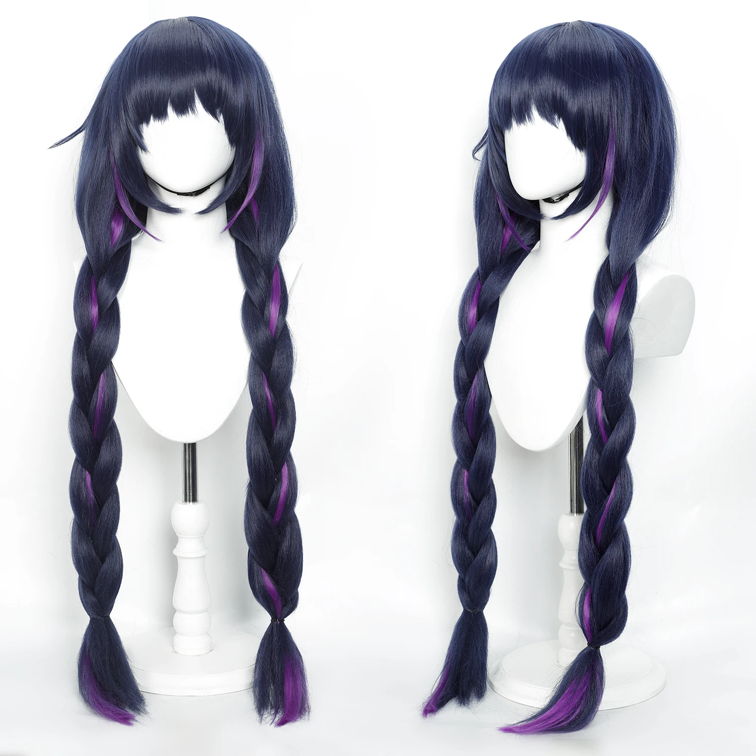 40inch Fluffy Puffy Braid Cos Wig with Highlights Long Synthetic Heat Resistant Hair