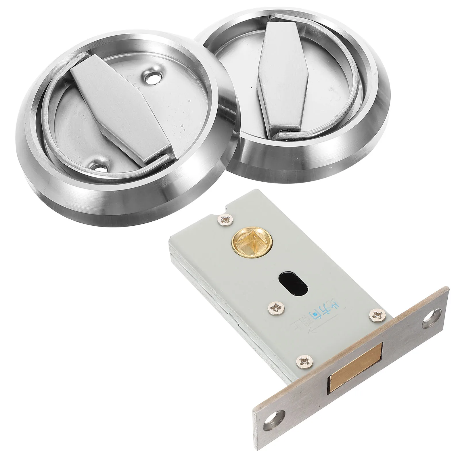 

Invisible Door 304 Stainless Steel Single Double Sided Pocket Door Hardware Silver Hidden Metal Hardware H leLOCKS