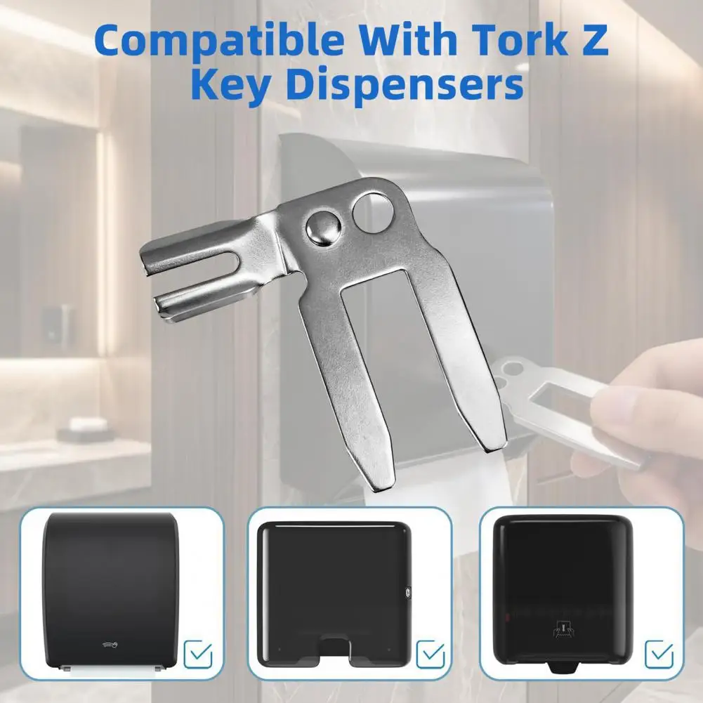 Paper Towel Dispenser Key Multi-purpose Metal Key 2pcs Metal for Tork Z Paper Towel Dispenser Heavy Duty Multi-purpose Accessory