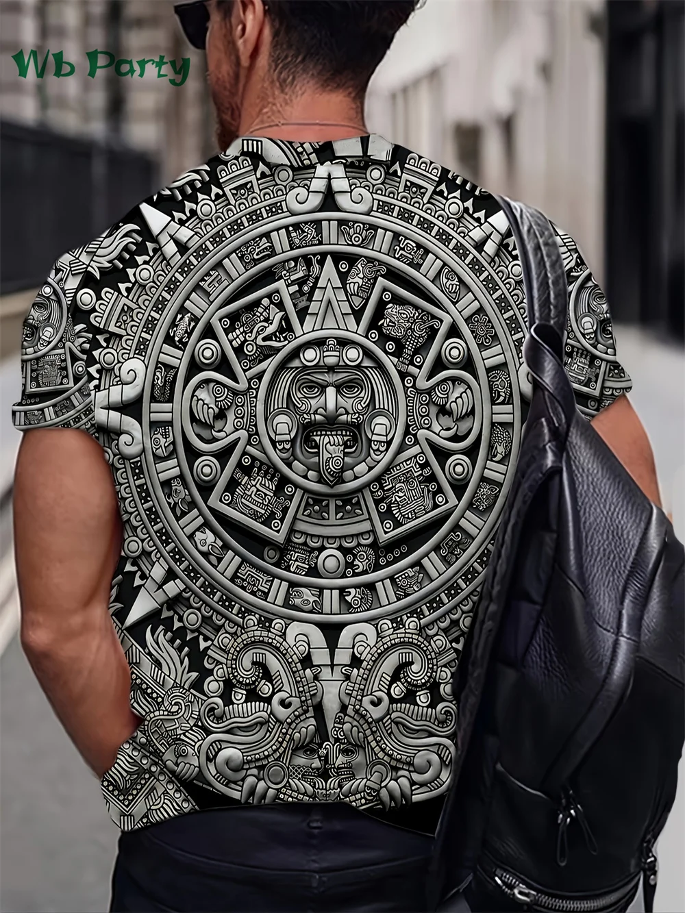 Aztec Themed Pattern 3D Print T shirt Compression Shirt Short Sleeve Tee Men\'s Summer T-shirts Vintage Print Men\'s Clothes Tops