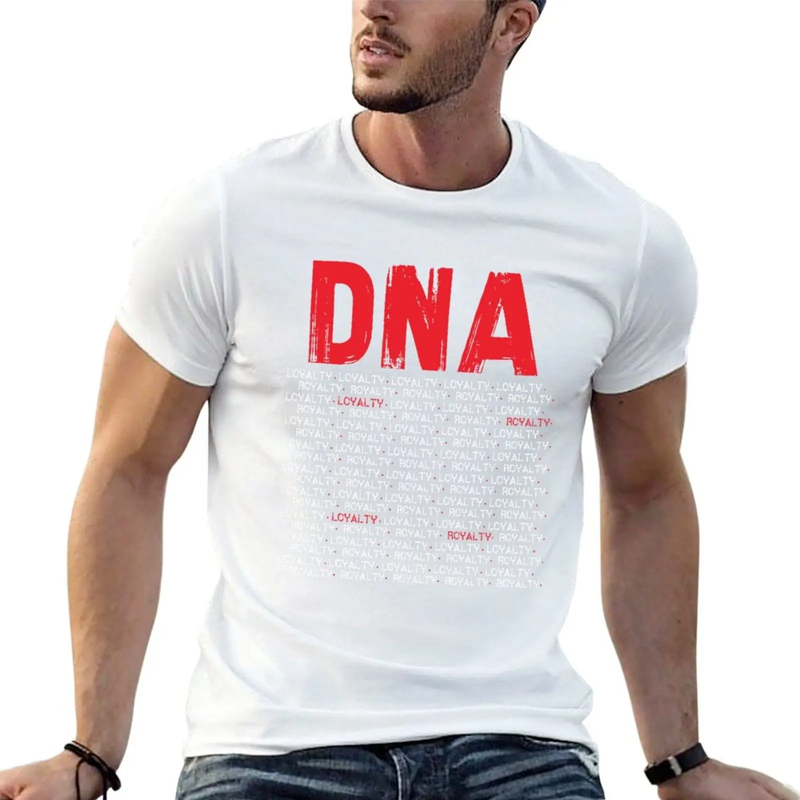 DNA Loyalty and Royalty all said T-Shirt anime clothes baggy shirts mens t shirts top quality