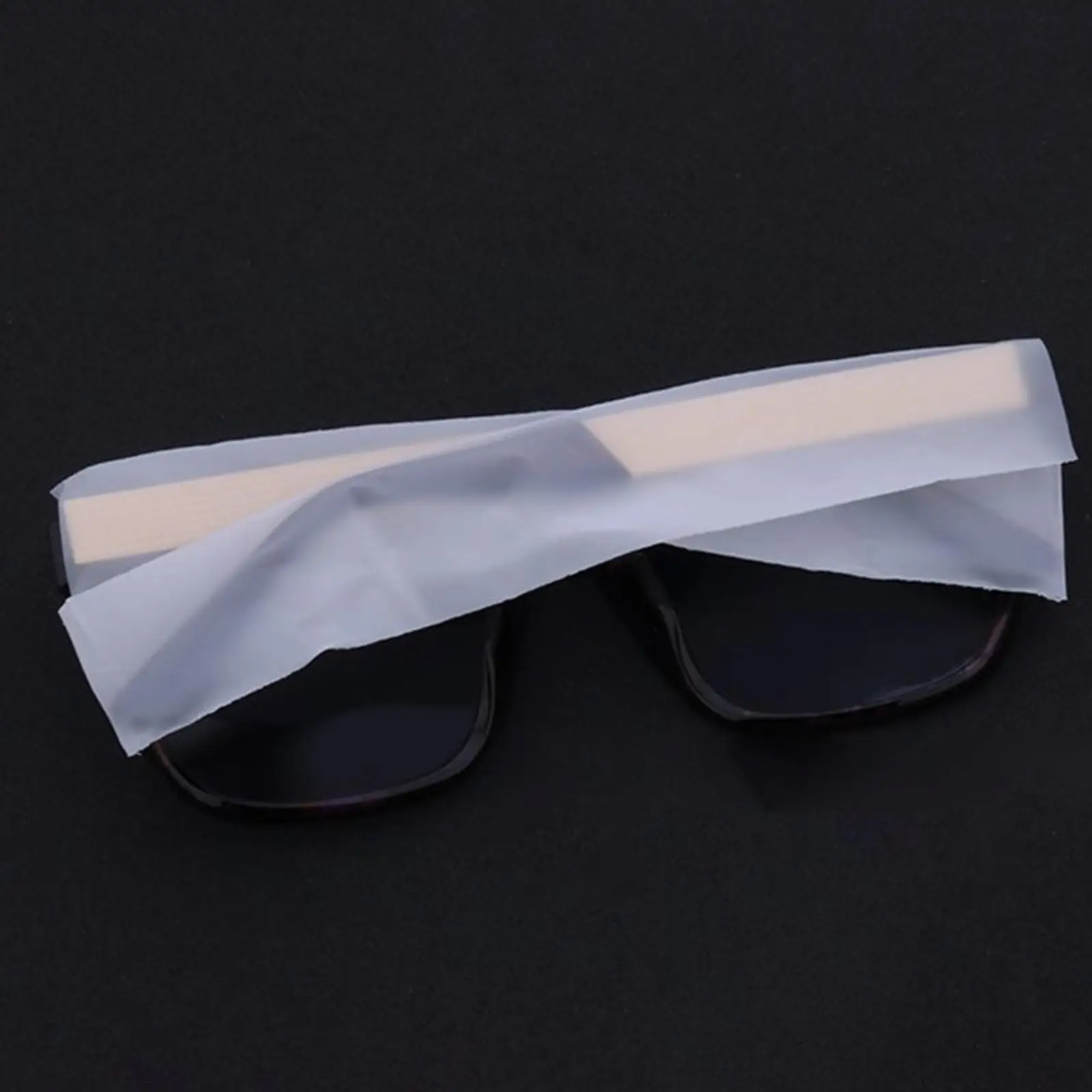 500x Frosting Disposable Eyeglass Sleeves , Prevent Glasses Legs from Being Dirty by Hair Dyes Accessories Easy to Use Practical