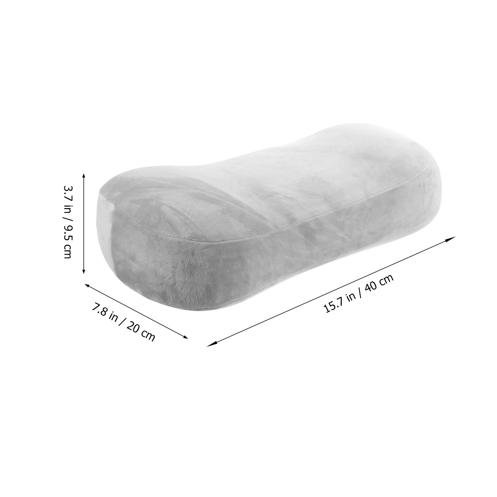 Oreiller de couchage en coton à mémoire de forme, conception à rebond doux pour un soulagement d'assise longue, oreiller idéal pour le repos du cou, chaise de bureau respirante