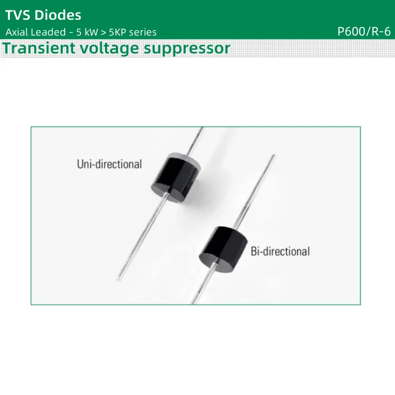 10pcs/lot TVS Diodes P600/R-6 package 5 kW 5KP54A 5KP54CA 5KP58A 5KP58CA 5KP60A 5KP60CA 5KP64A 5KP64CA 5KP70A 5KP70CA