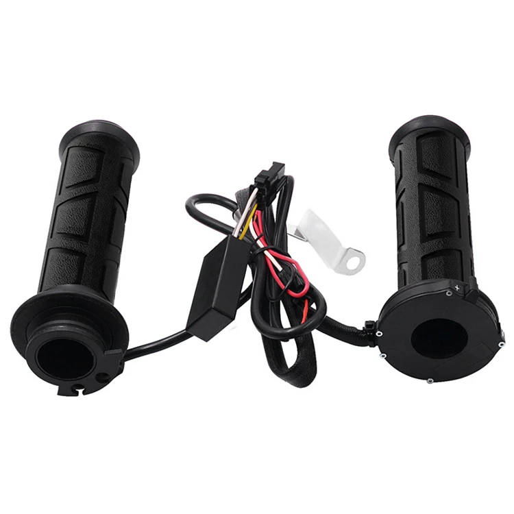 Factory wholesale 22mm motorcycle electric grip parts heater heating handle hand strap multi-stage switch adjustable