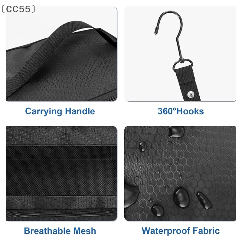 〔CC55〕Suitcase Organizer High-capacity Luggage Organizer Hanging Shelve Packing Cube Closet Collapsible Hanging Storage Bags - view 3