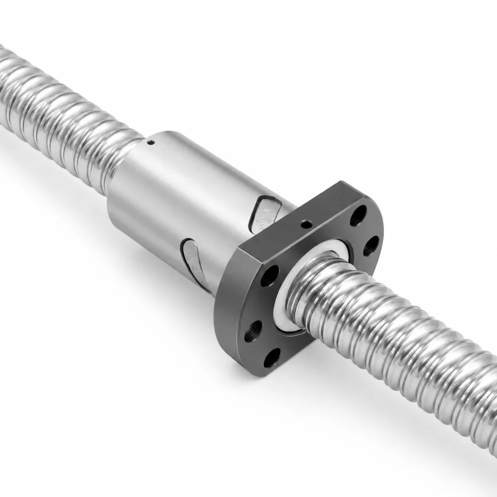 SFU1204 Ball Screw 12mm 4mm Lead 550/600/650/700/750/800/850/900/1000mm Cold Rolled Machined End with Single Ball Nut for CNC