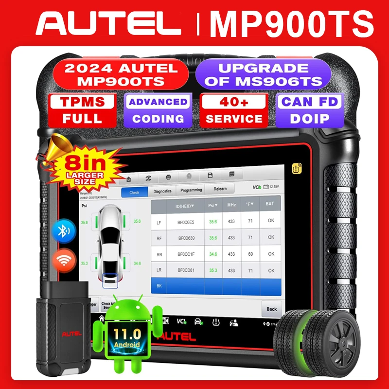 Autel MaxiPRO MP900TS MP900 TS OBD2 Diagnostic Scanner TPMS Programming Diagnostic Tools Upgrade of MaxiSYS MS906TS CANFD & DOIP