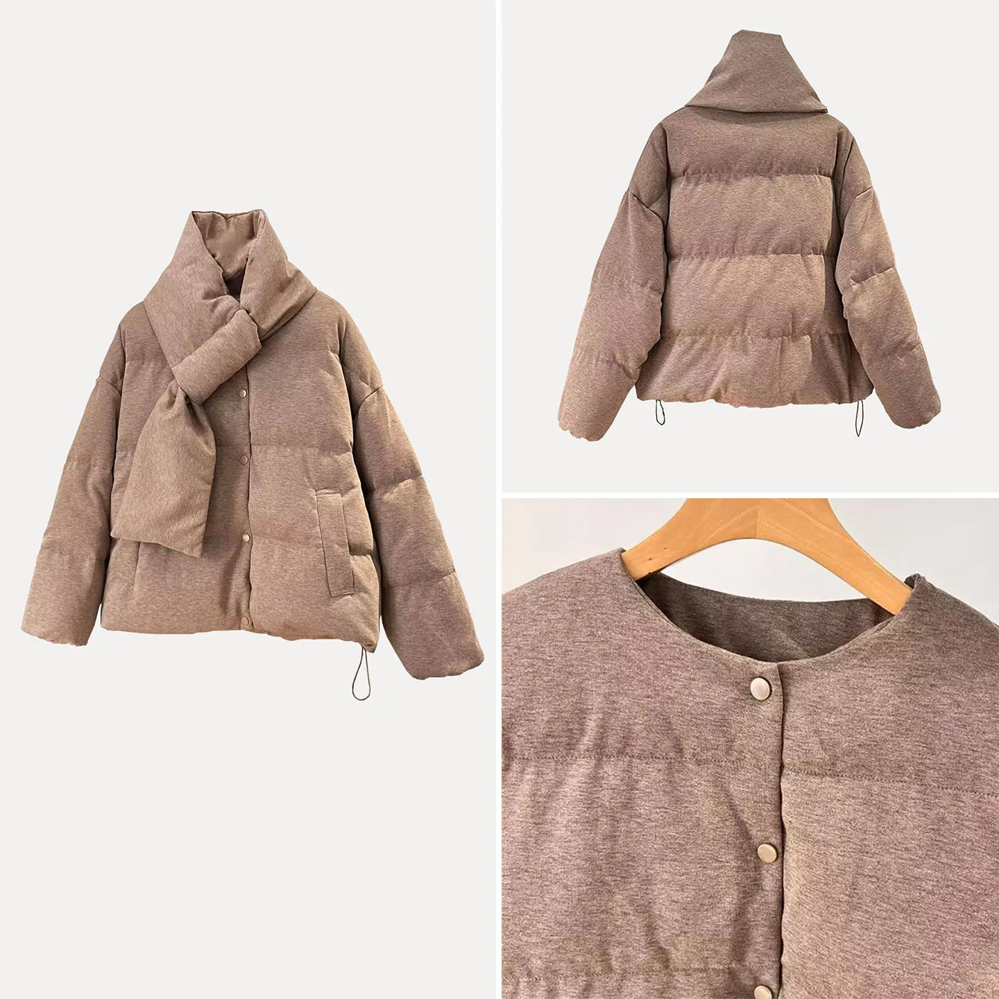 

Detachable Puff Sve Coat Soft Fluffy Women's Faion Personali Ne Warmer Autumn New Arrival Long Sve Stand Collar B...