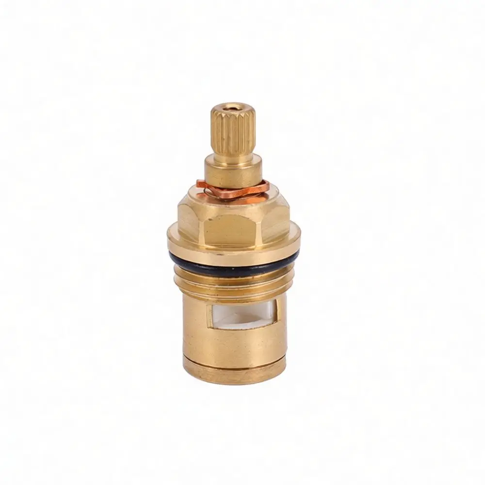 Durable Copper Ceramic Faucet Replacement Valve Core Fine Thread Quick Open Tap Repair Spare Component