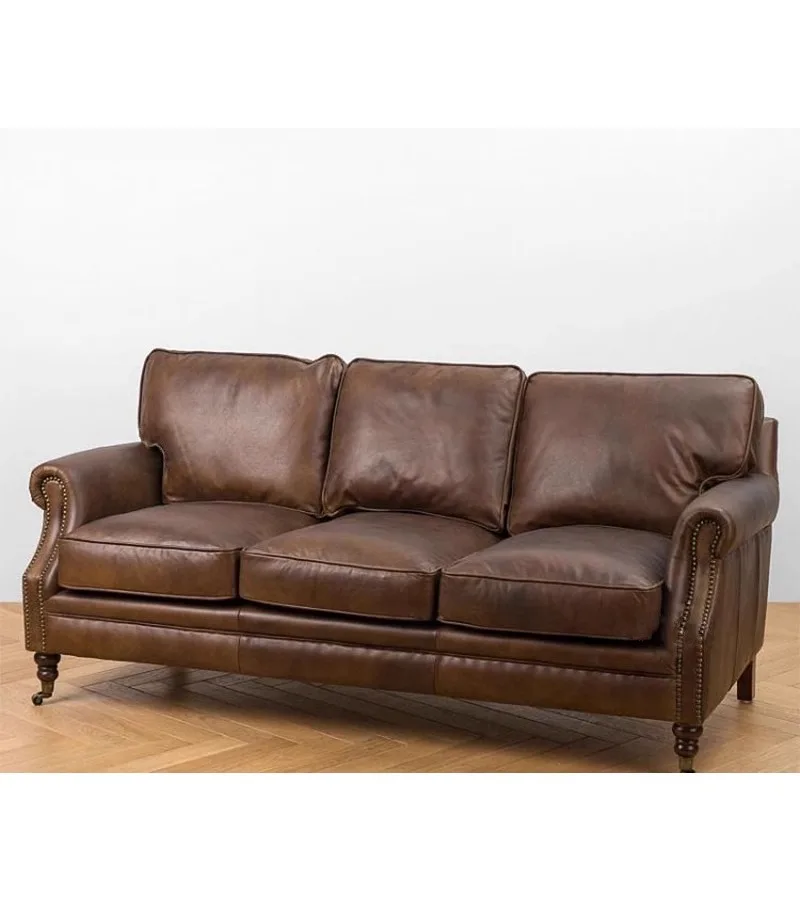 

Medieval sofa living room cigar bar hotel bed and breakfast room leather sofa