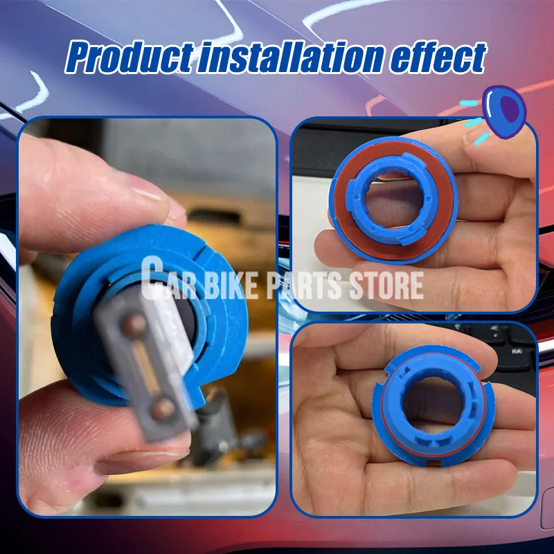 2PC Car LED Headlight Lamp Bulb Base Adapter Sockets Retainer Holder 880 / 9006-HB4 / 9005-HB3 / H11 / H7 /H4-HB2 / H3 / H1/H13