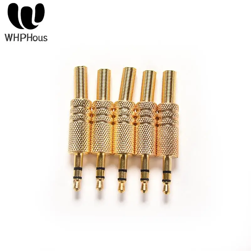 1Pcs 3.5mm Stereo Audio Jack Plug Mini 1/8Inch Jack Plug Headphone Male Plug Coax Cable Audio Adapter Connecter Soldering