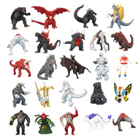 Godzilla VS Kong 24 Pcs/Set Gojira Figure 5cm King Kong Shimo Mothra Ghidorah Monster King Desktop Ornaments Model Gifts