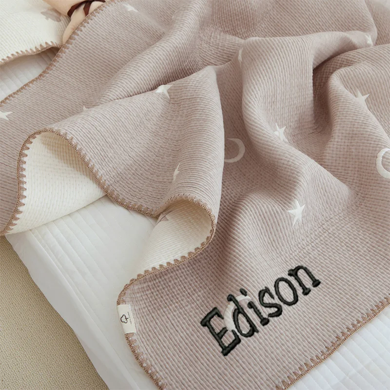 Personalized Baby Blanket Autumn and Winter Baby Blanket Multi-function Kids Cotton Blanket Infant Bedding Accessories