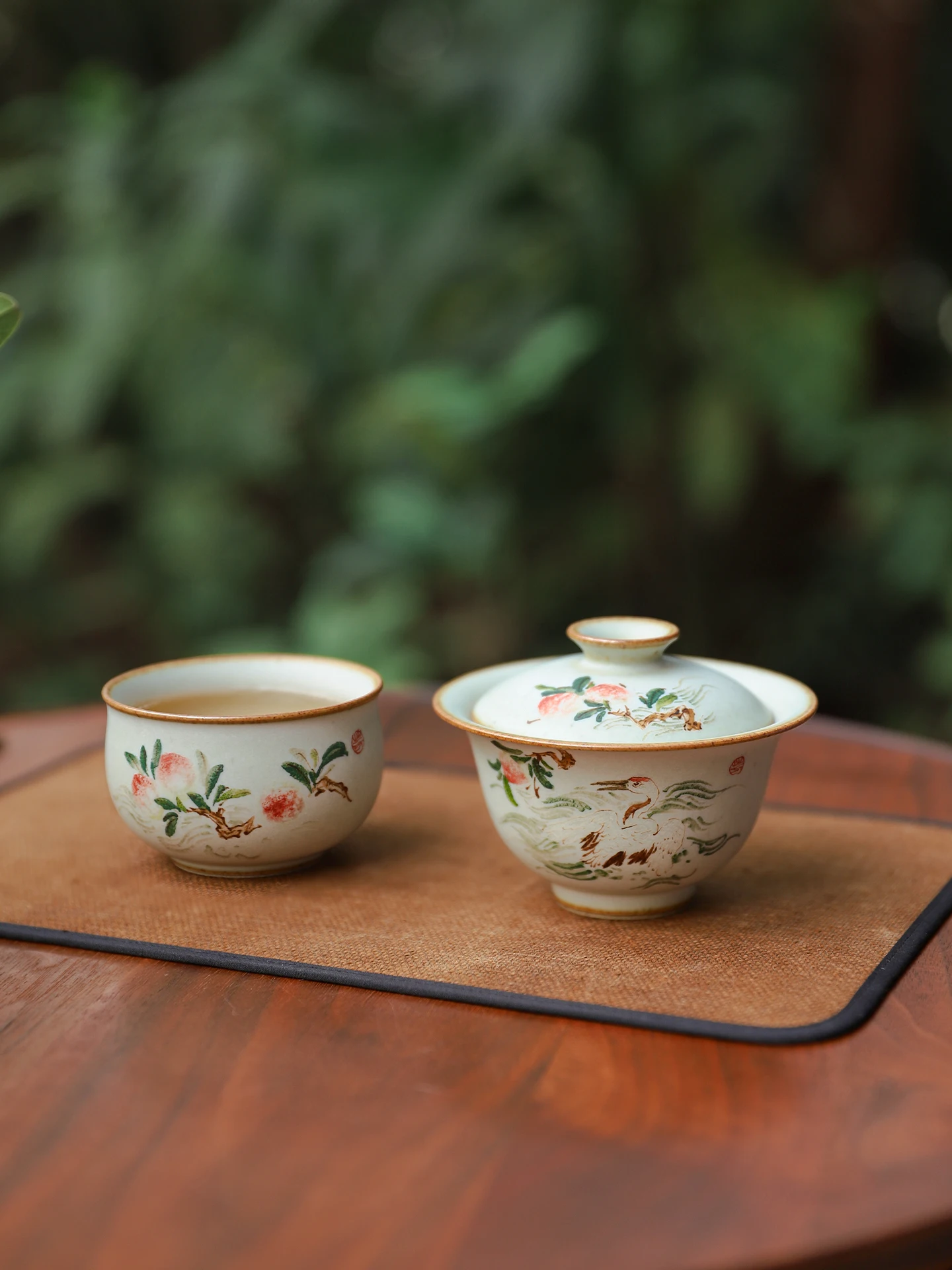 

Набор для чаепития ручной работы из керамики: портативная чашка для чая Гунфу на одного человека, чаша для заваривания, специализированная керамическая посуда для чая из Цзиндэчжэня