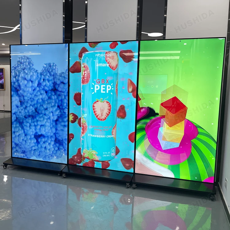 43 75 85 Inch Touch Screen Vertical Lcd Panel Stand Advertising Display Led Advertising Machine Full hd Big Advertising Screen