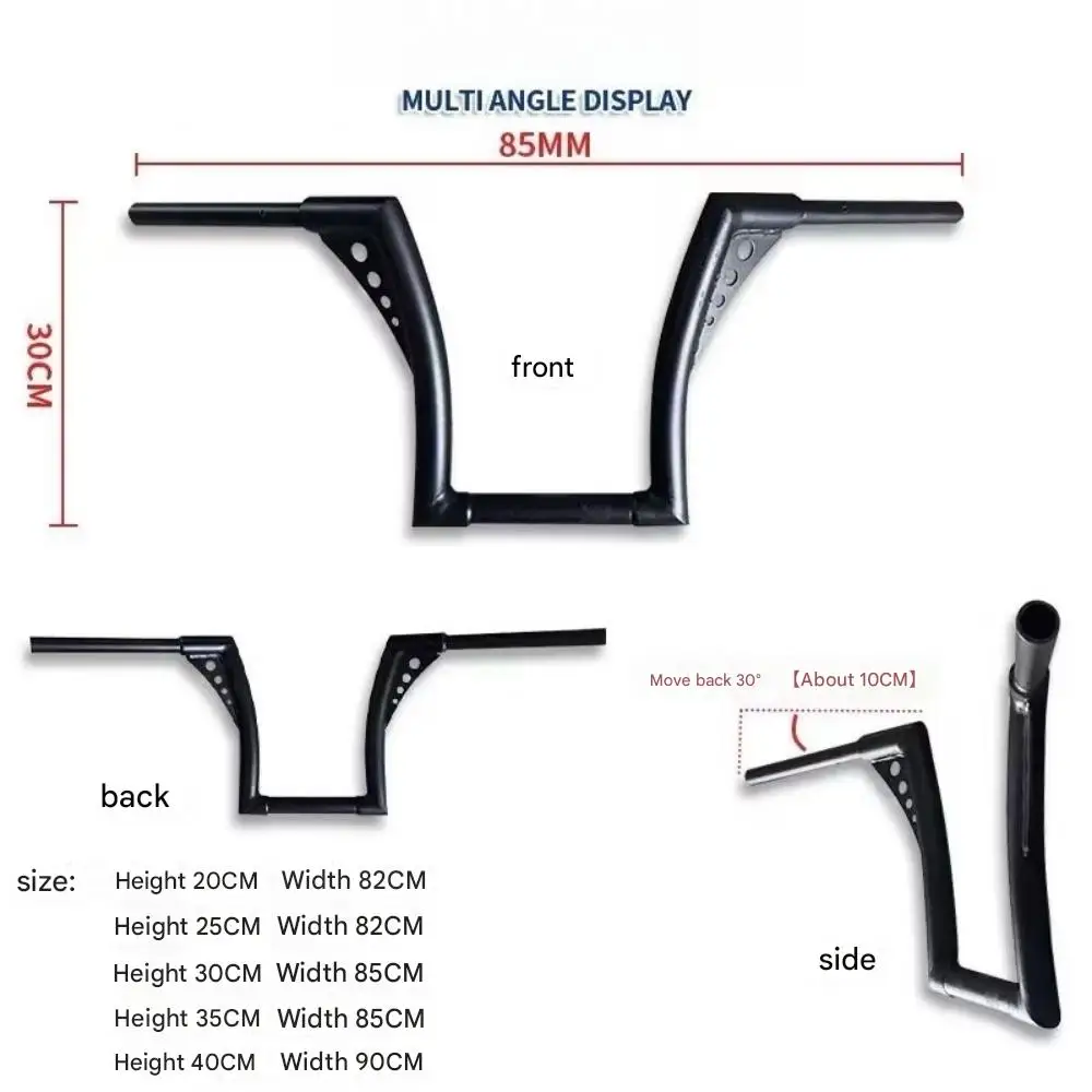 【Good quality】For Benda Dark Flag 500 Darkflag 500 V4 Black Flag 500 Modified handlebar fixed handlebar