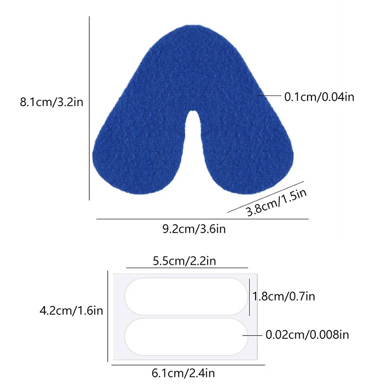 1/2/4pc Macchina per l'alito Maschera per il viso a forma di V Ponte per il naso Patch Nasello Pad Ridurre l'industazione Cuscino Pad Protezione per il viso