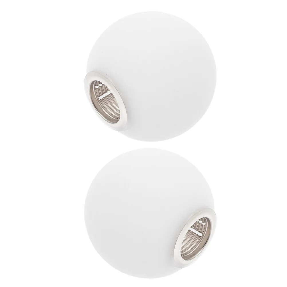 Frosted Glass Globe Lamp Shade 2 Pack G9 Threaded Opal Sphere Pendant Light Cover for Home Lighting