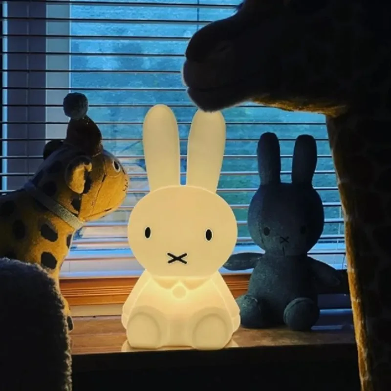 Miffy Creative Atmosphere Lamp Cartoon High-Appearance Fantasy Remote-Control Eye-Protection Colorful Glowing Small Night Light view 6